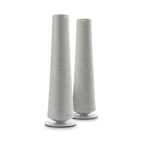 Harman Kardon Citation Tower - Grey - Smart Premium Floorstanding Speaker that delivers an impactful performance - Hero