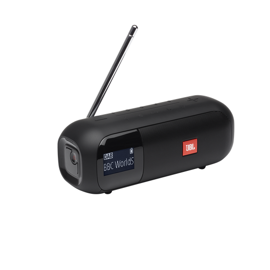 JBL Tuner 2 - Black - Portable DAB/DAB+/FM radio with Bluetooth - Hero