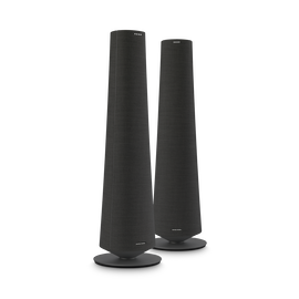 Harman Kardon Citation Tower - Black - Smart Premium Floorstanding Speaker that delivers an impactful performance - Hero