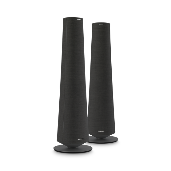 Harman Kardon Citation Tower - Black - Smart Premium Floorstanding Speaker that delivers an impactful performance - Hero