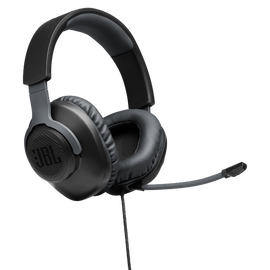 JBL Free WFH - Black - Wired over-ear headset with detachable mic - Hero
