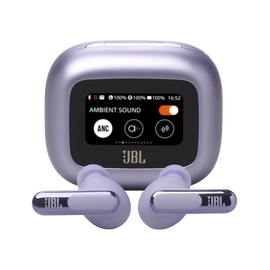 JBL Live Beam 3 - Purple - True wireless noise-cancelling closed-stick earbuds - Hero
