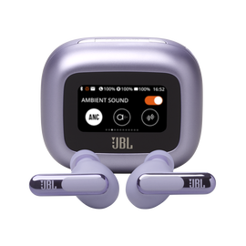JBL Live Beam 3 - Purple - True wireless noise-cancelling closed-stick earbuds - Hero