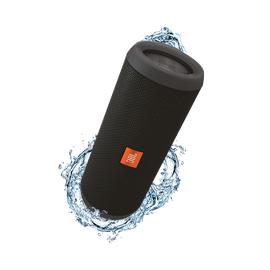 JBL Flip 3 - Black - Splashproof portable Bluetooth speaker with powerful sound and speakerphone technology - Hero