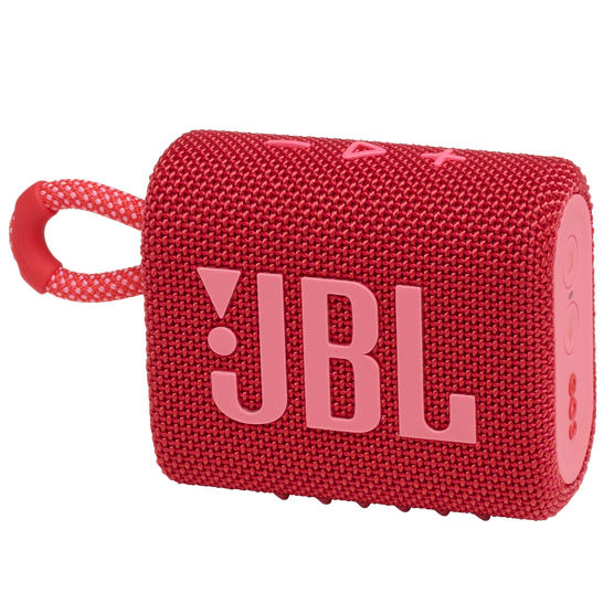 JBL Go 3 - Red - Portable Waterproof Speaker - Hero