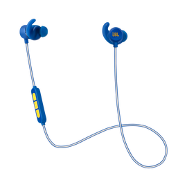 Reflect Mini BT Stephen Curry Signature Edition - Blue - The lightest & smallest Bluetooth sport headphones that feature legendary JBL® sound and a premium look and feel. - Hero