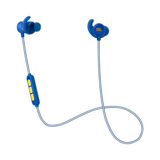 Reflect Mini BT Stephen Curry Signature Edition - Blue - The lightest & smallest Bluetooth sport headphones that feature legendary JBL® sound and a premium look and feel. - Hero