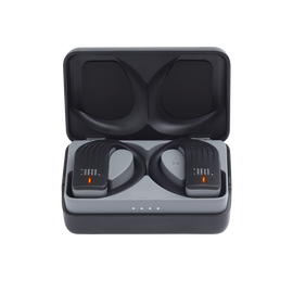JBL Endurance PEAK - Black - Waterproof True Wireless In-Ear Sport Headphones - Hero