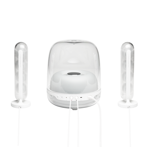 Harman Kardon SoundSticks 4 - White - Bluetooth Speaker System - Back