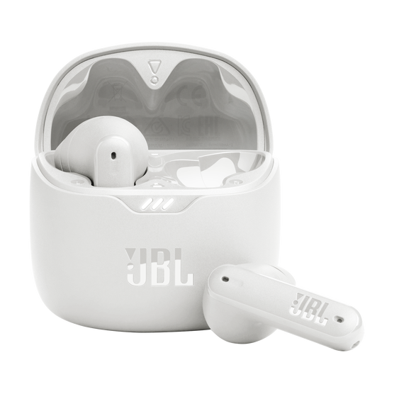 JBL Tune Flex - White - True wireless Noise Cancelling earbuds - Hero