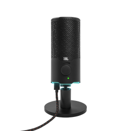 JBL Quantum Stream - Black - Dual pattern premium USB microphone for streaming, recording and gaming - Hero