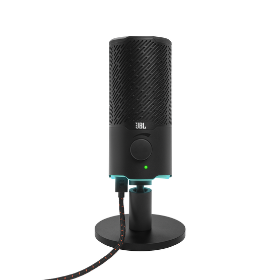 JBL Quantum Stream - Black - Dual pattern premium USB microphone for streaming, recording and gaming - Hero